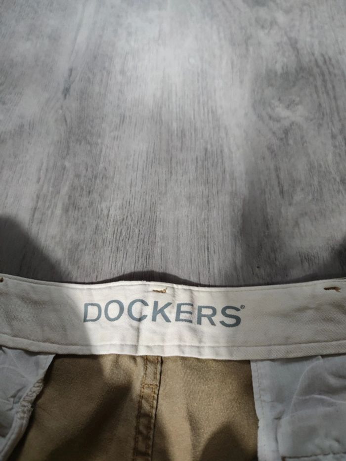 Pantalon Dockers Chino D2 Straight Fit Beige Taille W34-L30 Homme - photo numéro 4