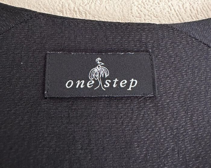 Robe casual noire manches longues col V femme taille 34 One step - photo numéro 4