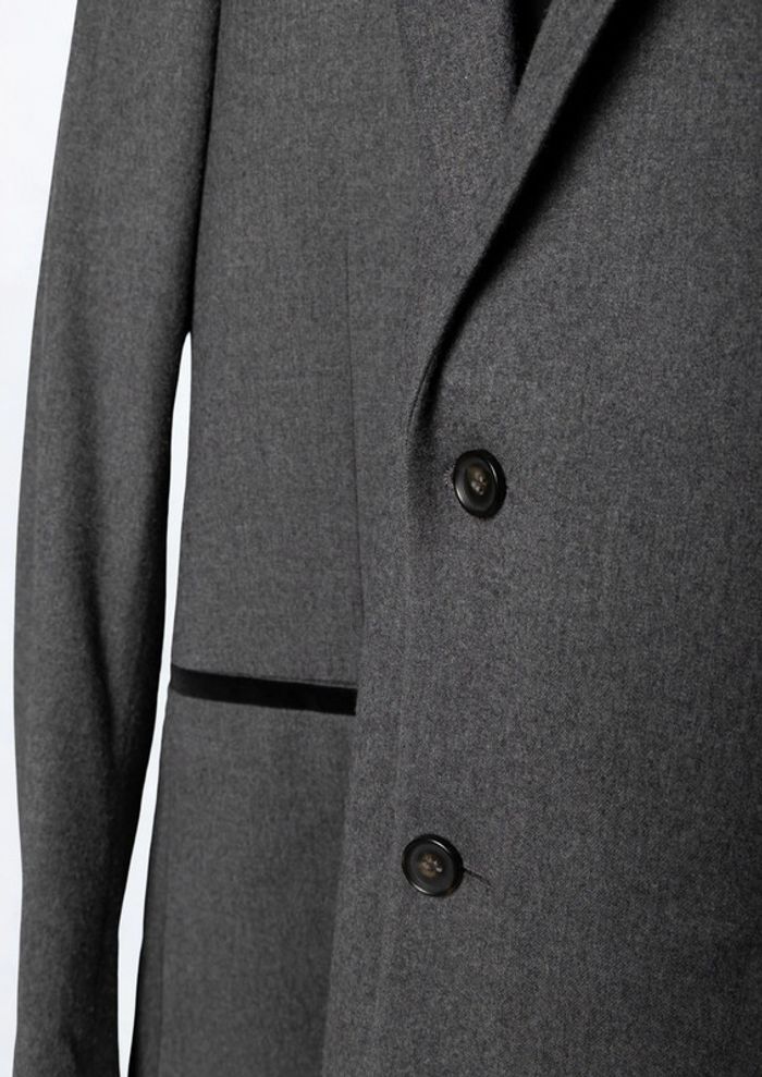 Veste Blazer costume bicolore gris noir • Blazer suit jacket black grey The Kooples Taille 48 (M) - photo numéro 4