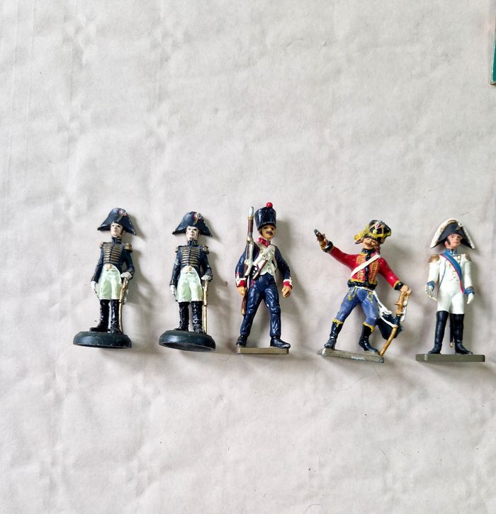 Lot de 17 figurines en plomb  , soldat de plomb de la grande armée de Napoléon - photo numéro 7