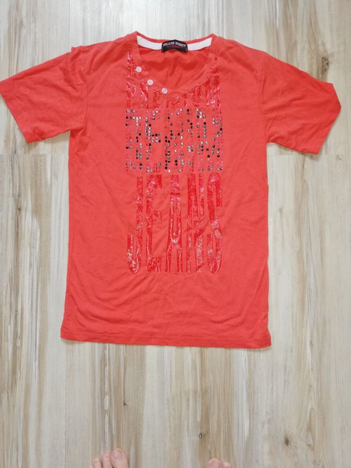 T Shirt orange Taille S Blue Bery