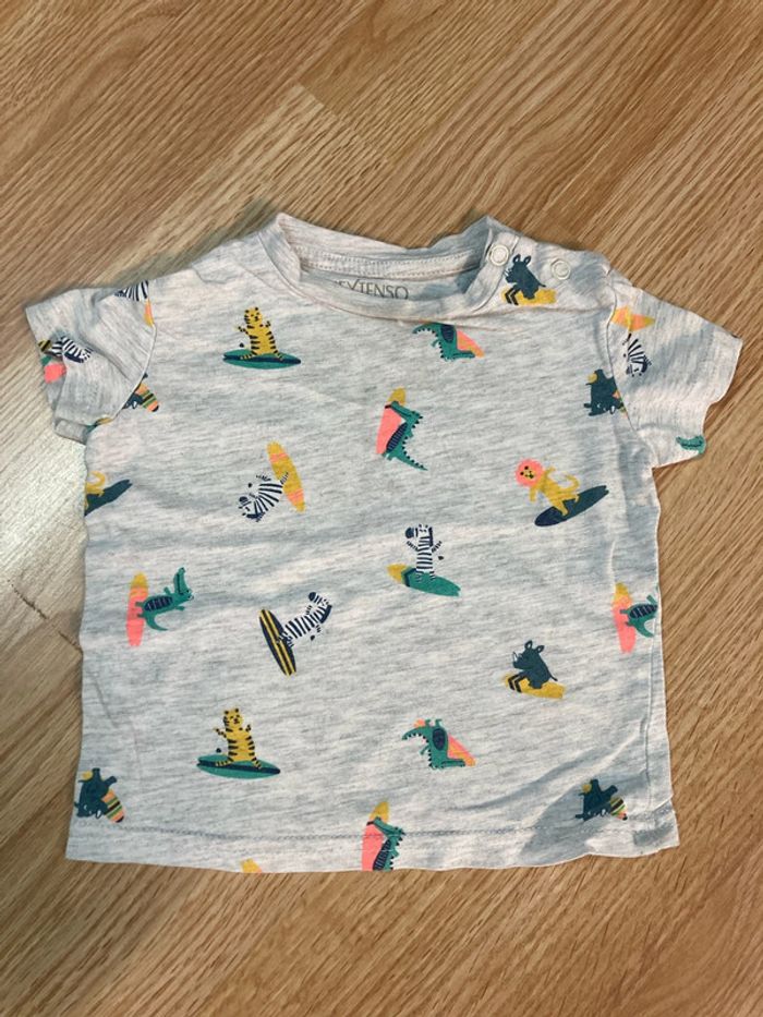 Tenue pantalon et t-shirt manche courte 9 mois - photo numéro 5