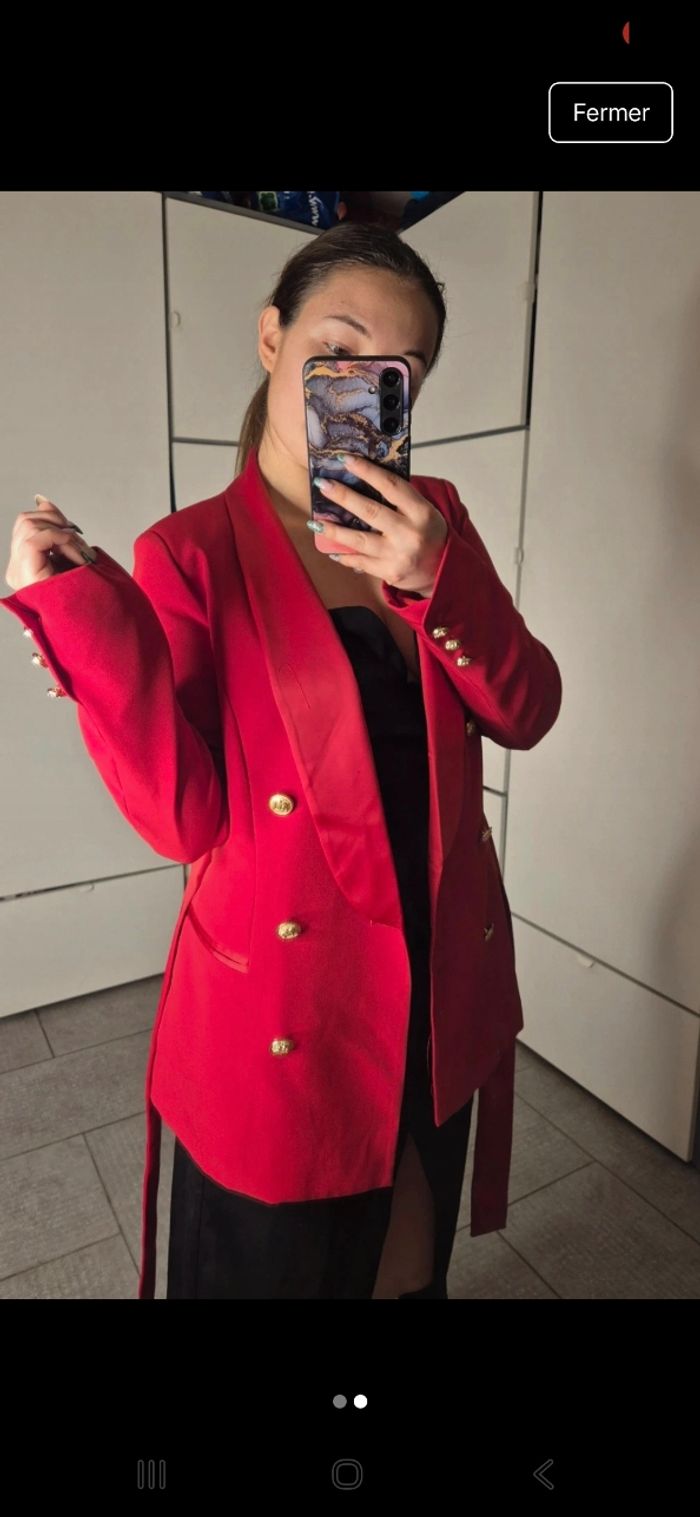 Veste rouge - photo numéro 2