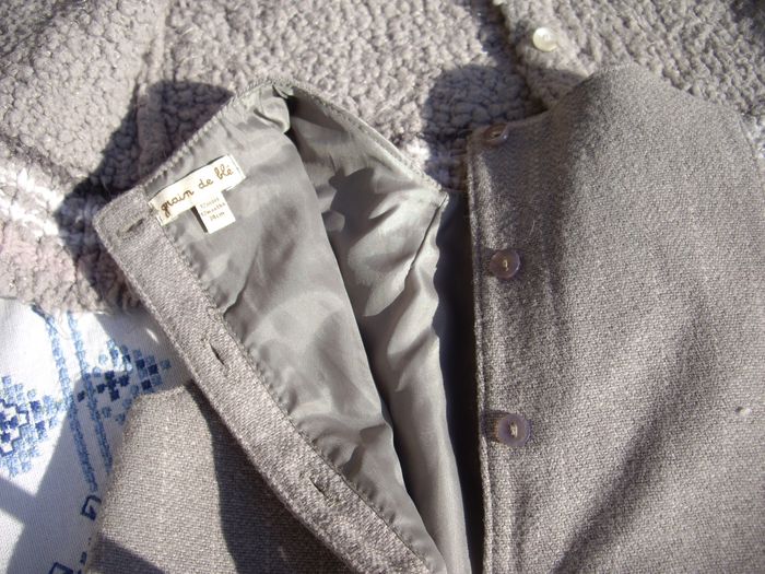 Ensemble robe et gilet 12 mois Grain de blé TBE - photo numéro 4