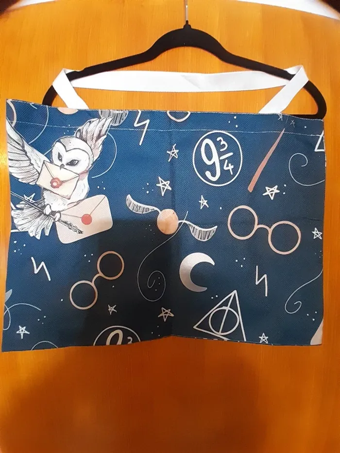 Grand sac en Chanvre, Harry Potter, couleur bleu - photo numéro 2