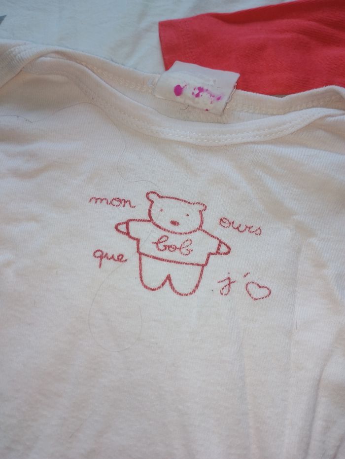 Lot body 9 mois fille manche longues - photo numéro 3