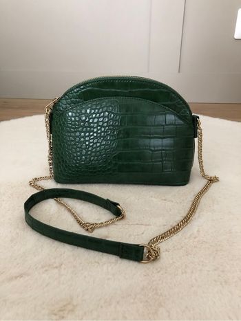 Sac vert sapin chaînette dorée
