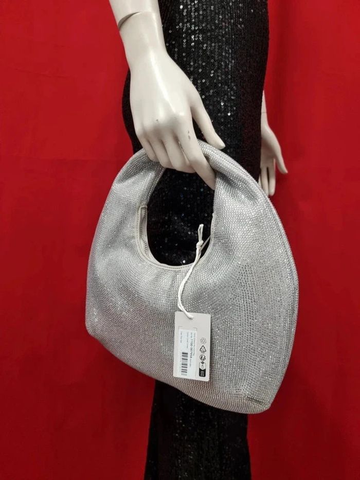 NA-KD sac rond pailleté strass - photo numéro 8