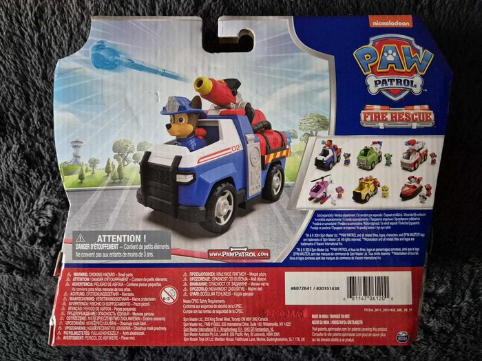 Figurine et véhicule Paw Patrol Pat’Patrouille Fire Rescue Chase - photo numéro 3