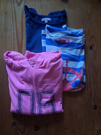 T.shirt fille - 10/11 ans - Différentes Marques
