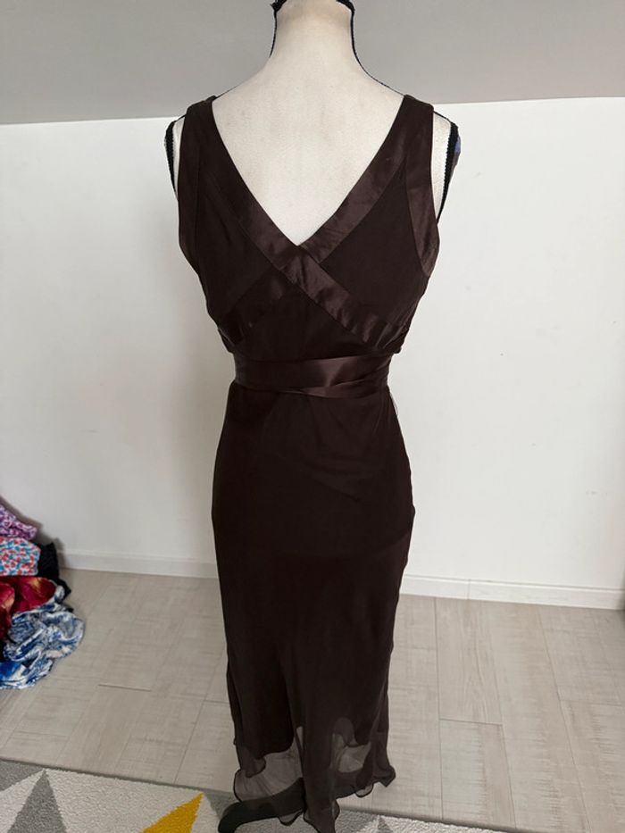 Robe de soirée en soie Caroll Taille 36 - photo numéro 2