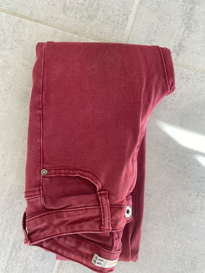 Pantalon garçon bordeaux taille 36 - photo numéro 3