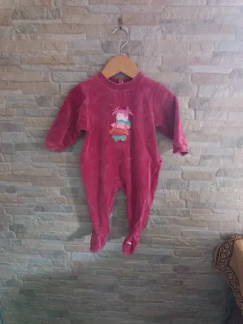 Pyjama velours fuchsia Absorba 9M