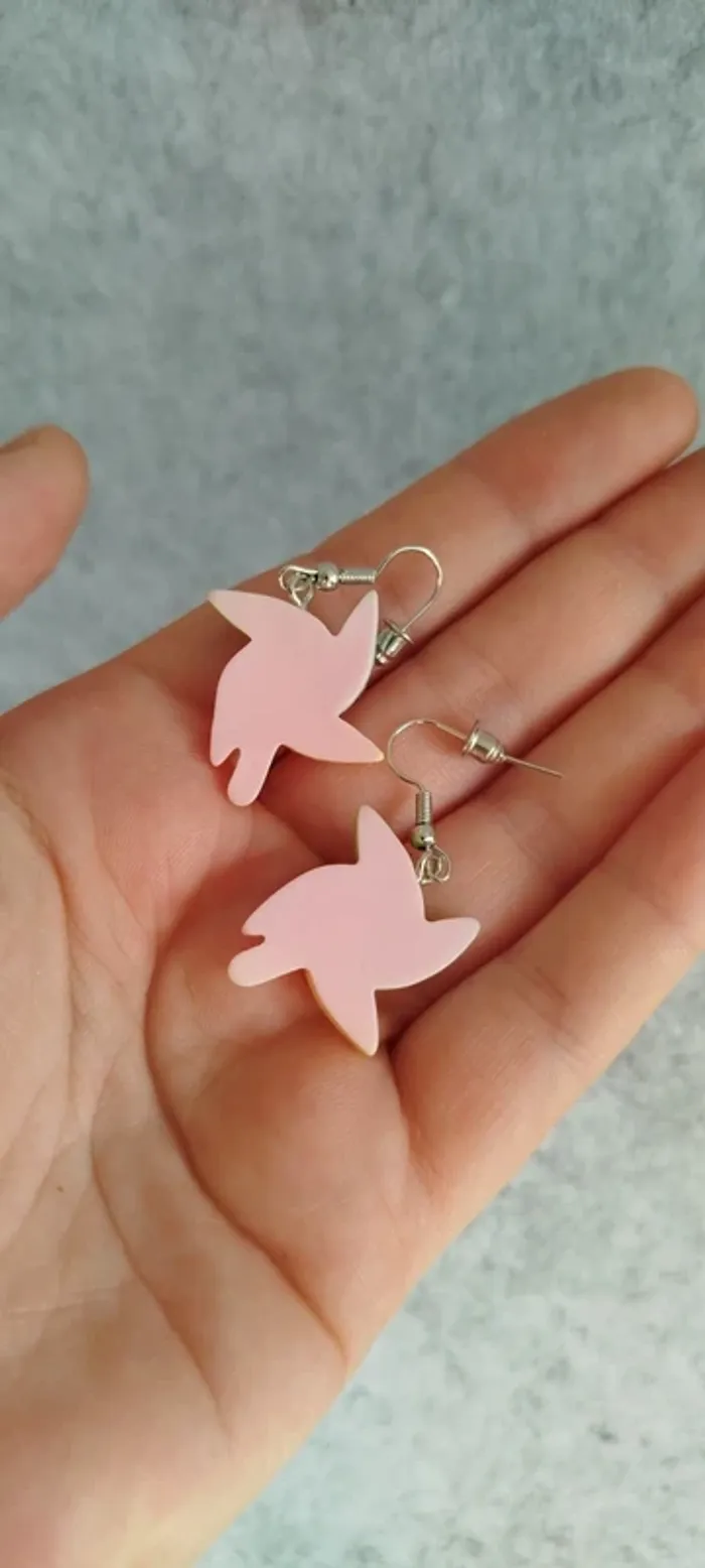 🍄 Boucles d’oreilles moulin à vent - photo numéro 3
