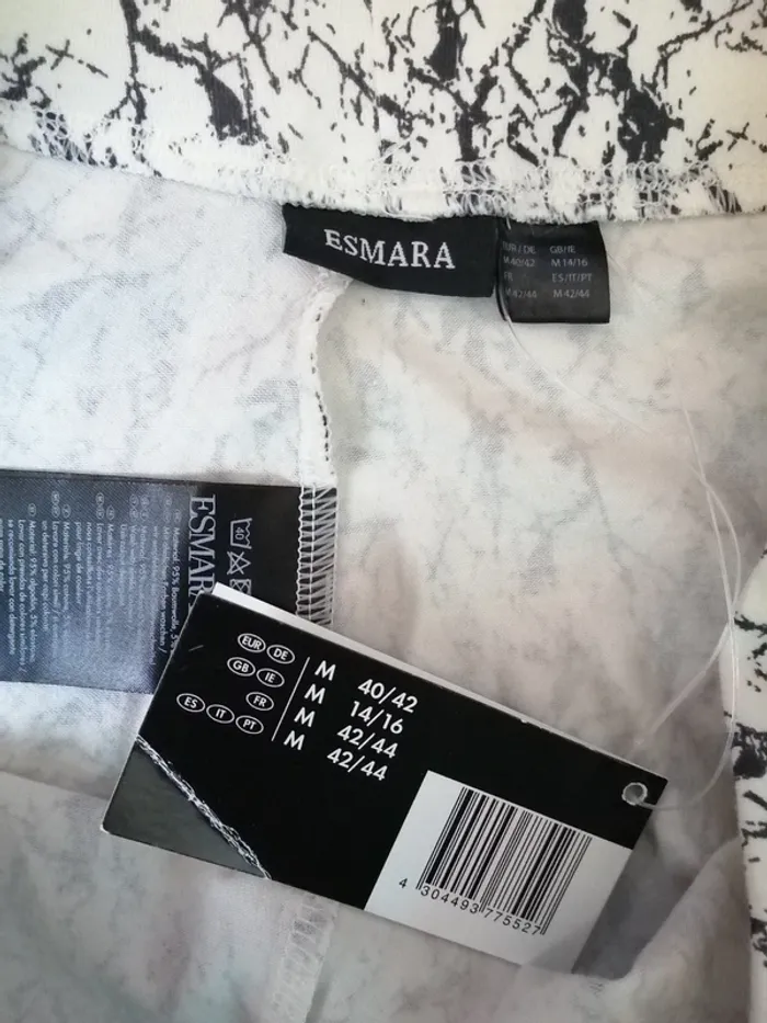Legging blanc et noir à motif marbre / esmara / (M) - photo numéro 6