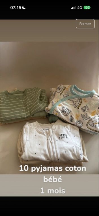 Lot pyjama coton