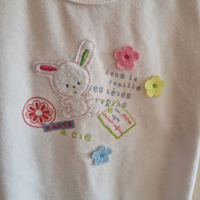 1 mois pyjama velours lapin - photo numéro 2
