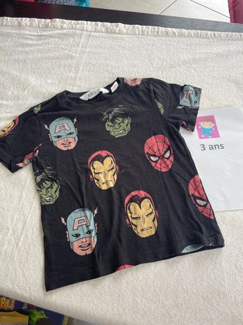 T-shirt H&M, Marvel, 2/4 ans