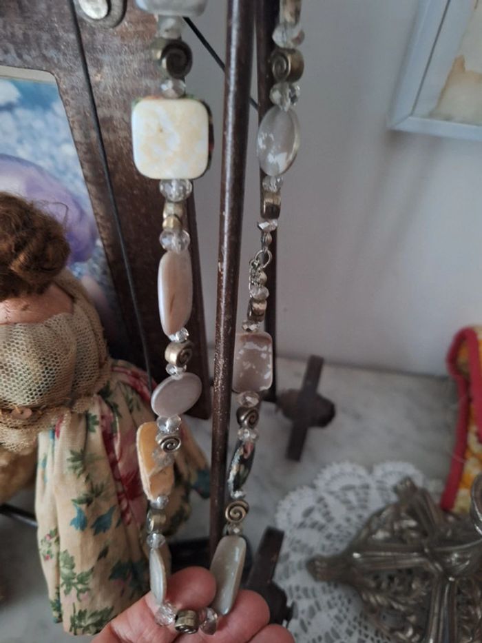 Collier vintage shabby - photo numéro 7