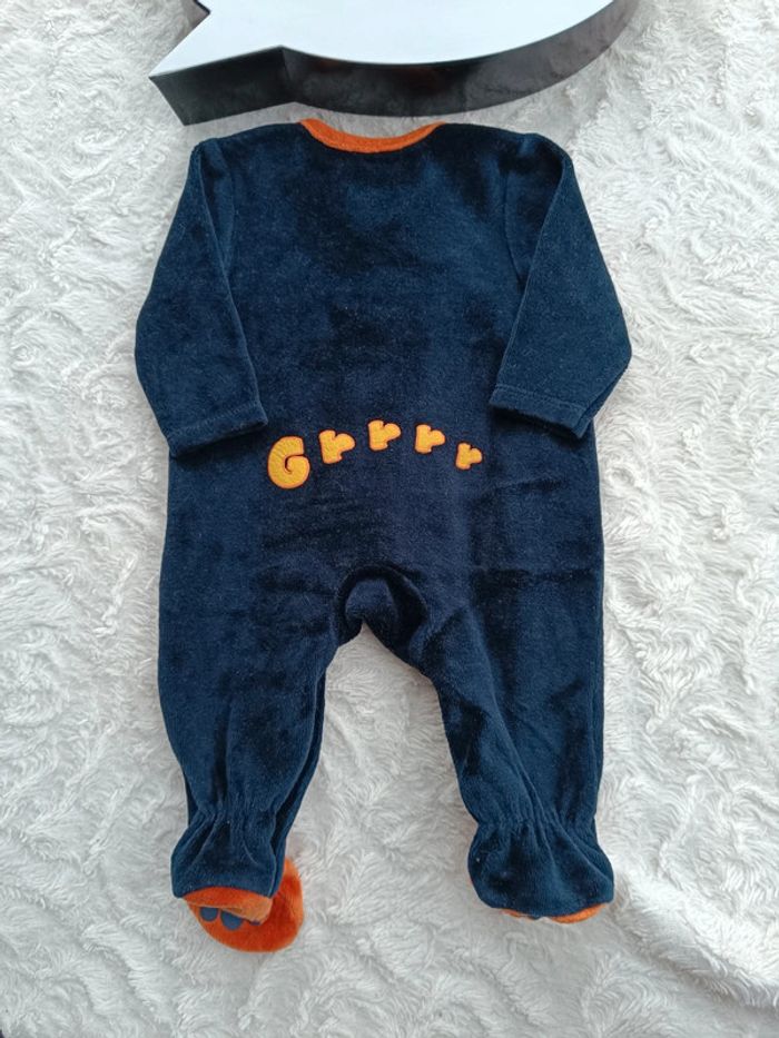 Pyjama grenouillère velours Garçon 1 mois Lion Orchestra - photo numéro 8