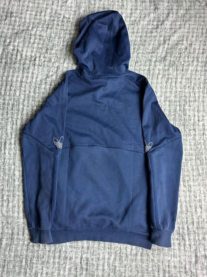 Sweat Adidas, bleu marin, logo brodé - Taille S - photo numéro 3