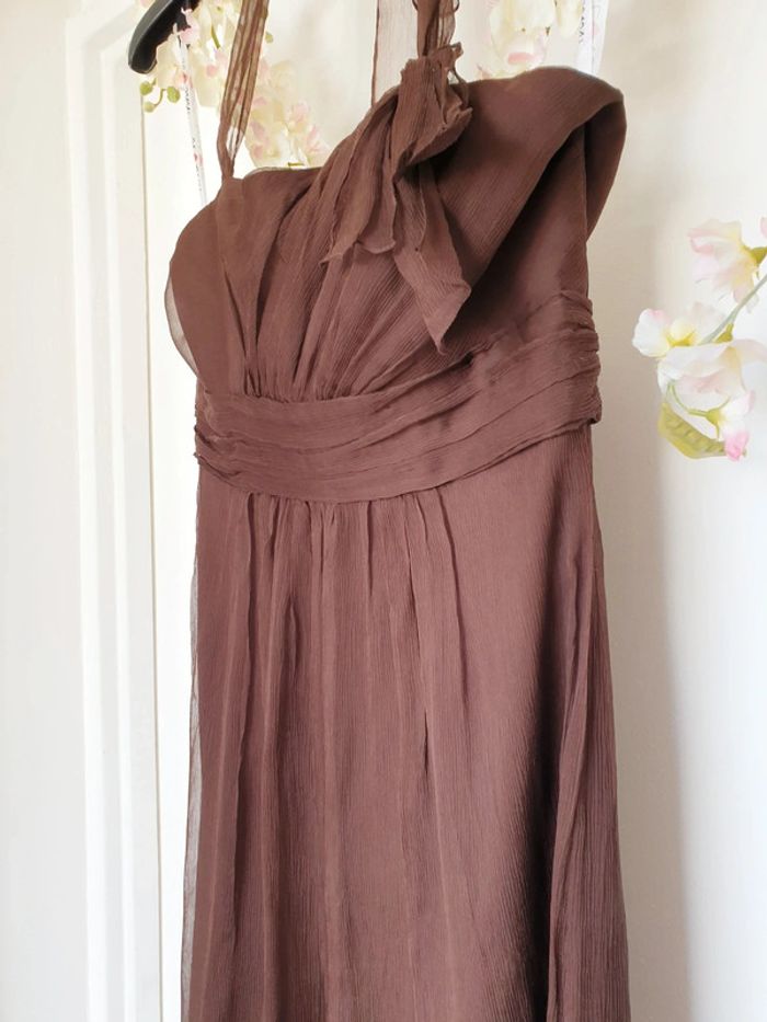 Robe Soirée Mariage Fête 100% Soie Taille 40 - photo numéro 4