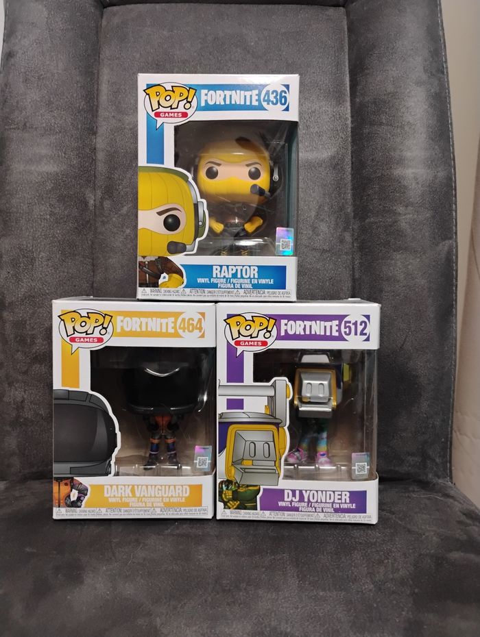 Lot de 3 funko pop Fortnite