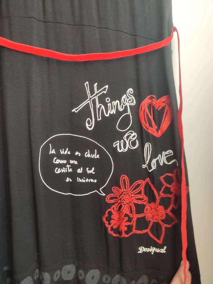 Robe Desigual Noir et rouge - photo numéro 2