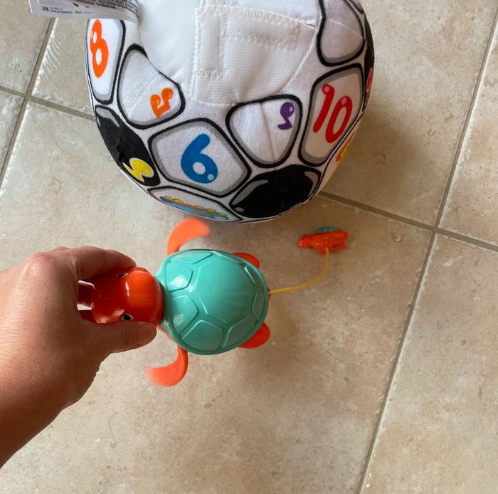 ZOZO mon ballon rigolo –tortue jouet de bain - photo numéro 6