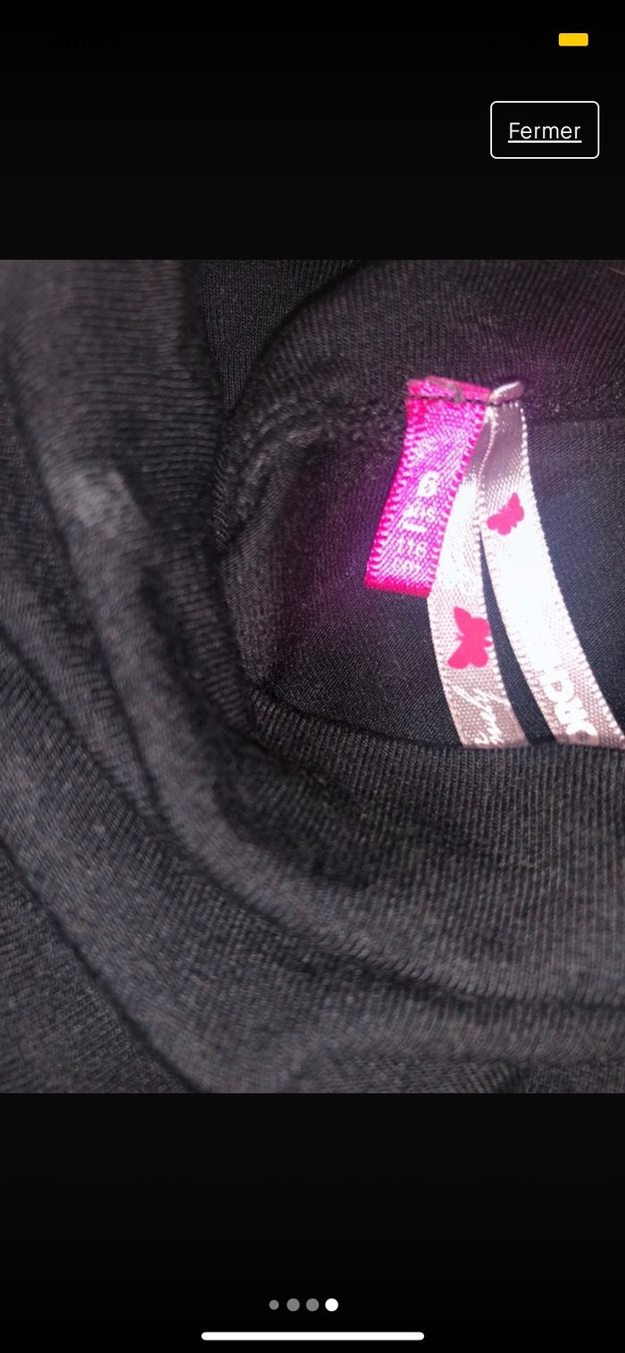 Col roulé noir avec strass sur les épaules - photo numéro 4