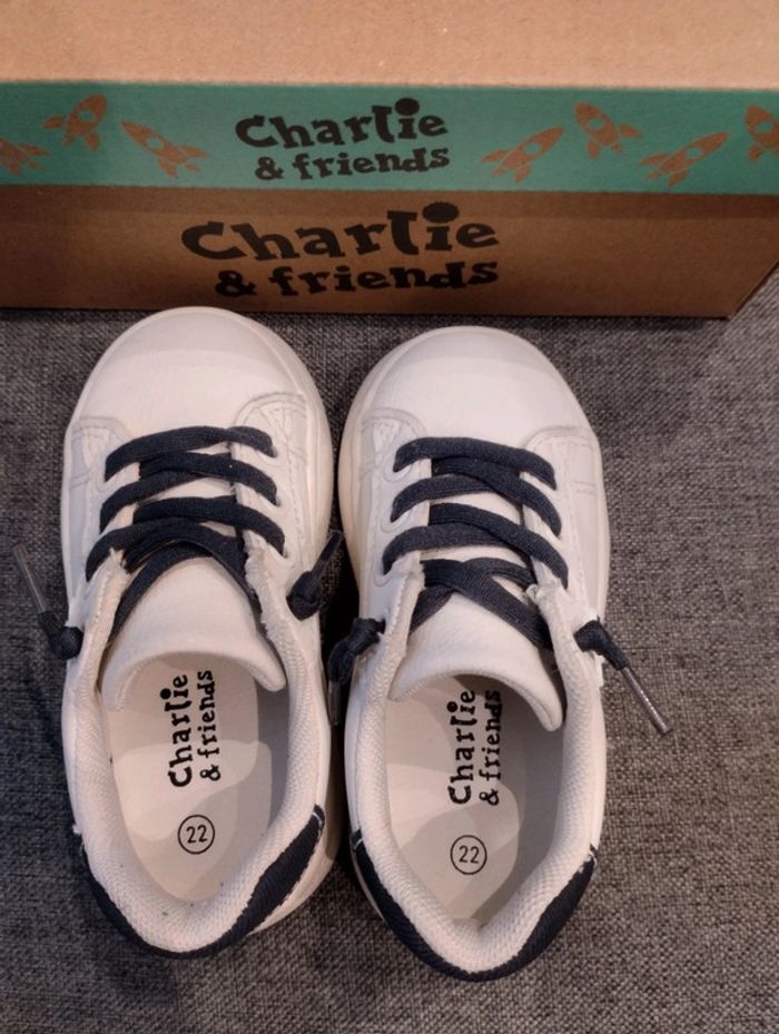 Basket blanche lacets élastiques - photo numéro 8