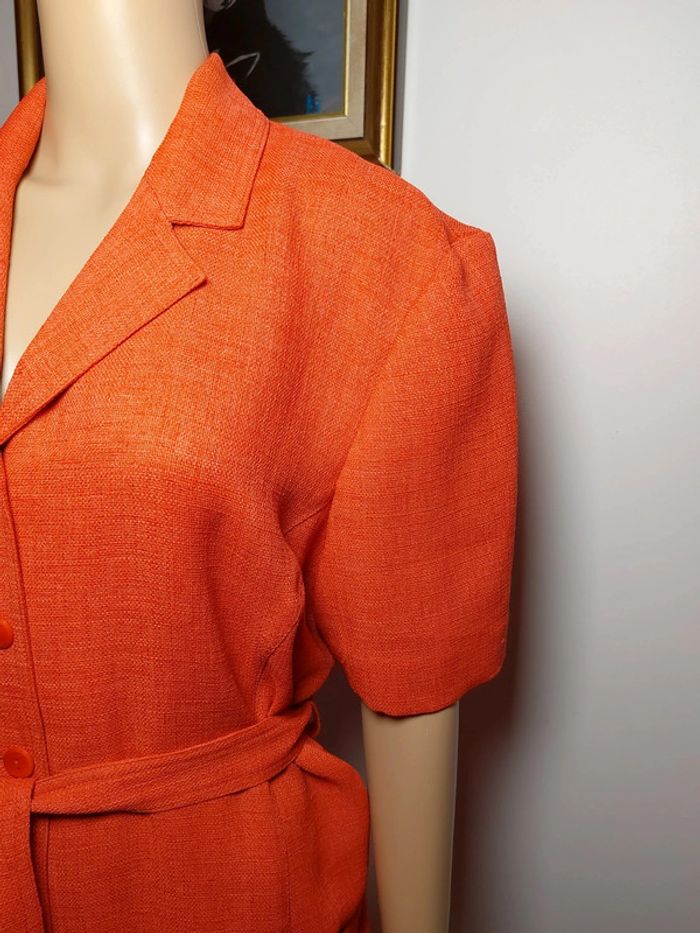 🍑 Robe corail T.52 – Manches courtes – Très bon état - photo numéro 4