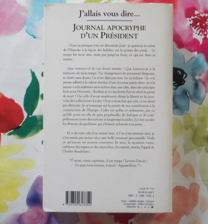 Journal apocryphe d'un président Ed. Lattès - photo numéro 2