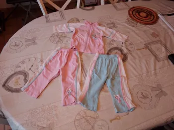 Ensemble gilet zippé + 2 joggings