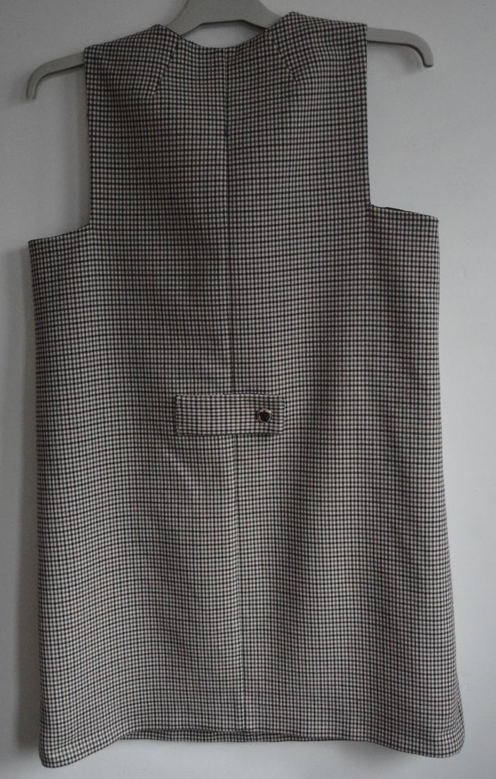 Robe sans manches motif pied-de-poule & noir – Mango – Taille M - photo numéro 3