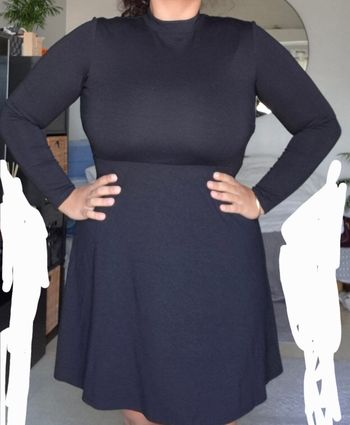 Robe noir H&M manches longue  taille L/xl