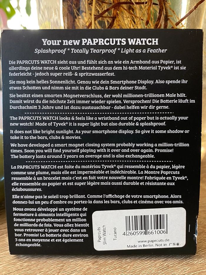 Montre Paprcuts neuve tropicale - photo numéro 2