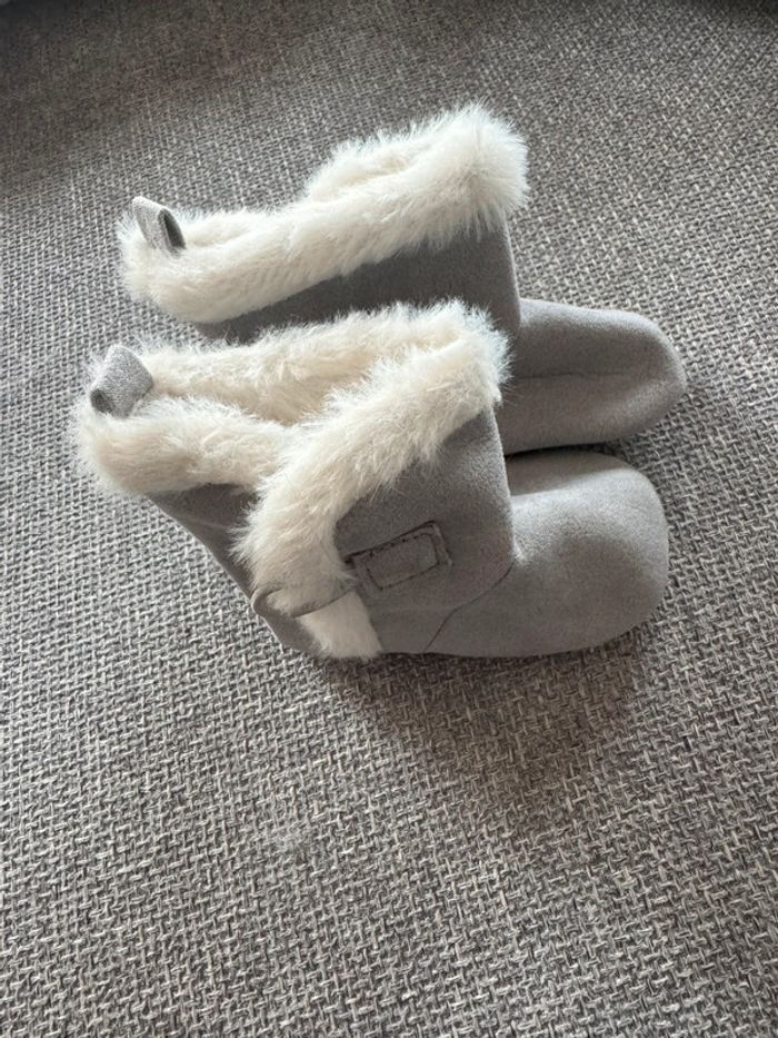 Chaussures obaibi gris moumoute