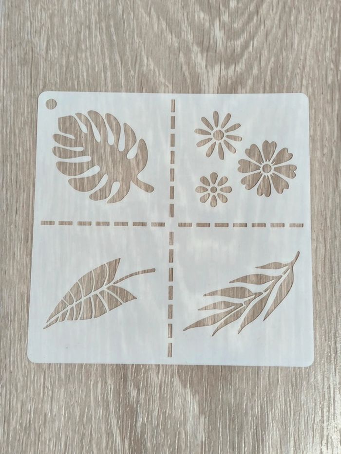 Pochoir feuilles - photo numéro 3