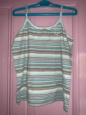 débardeur bleu rayé 14 ans Décathlon