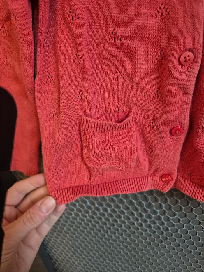 Gilet rouge Esprit t. 2 - 3 ans - photo numéro 3