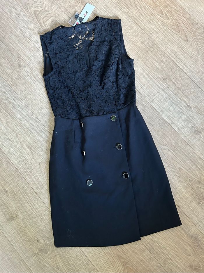 Robe portefeuille noire neuve avec dentelle Morgan taille 36 (valeur 75€) - photo numéro 7
