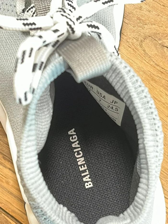 Balenciaga Speed Lace Up Trainer 'Grey' - photo numéro 7
