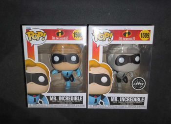 Lot 2 Figurines Funko Pop / Mr. Indestructible 1509 / Les Indestructibles / 1 B&W Chase + 1 Normal