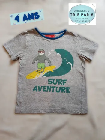 T-shirt 4 ans gris