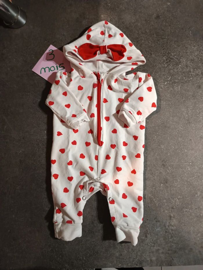 Combinaison coeur 3 mois