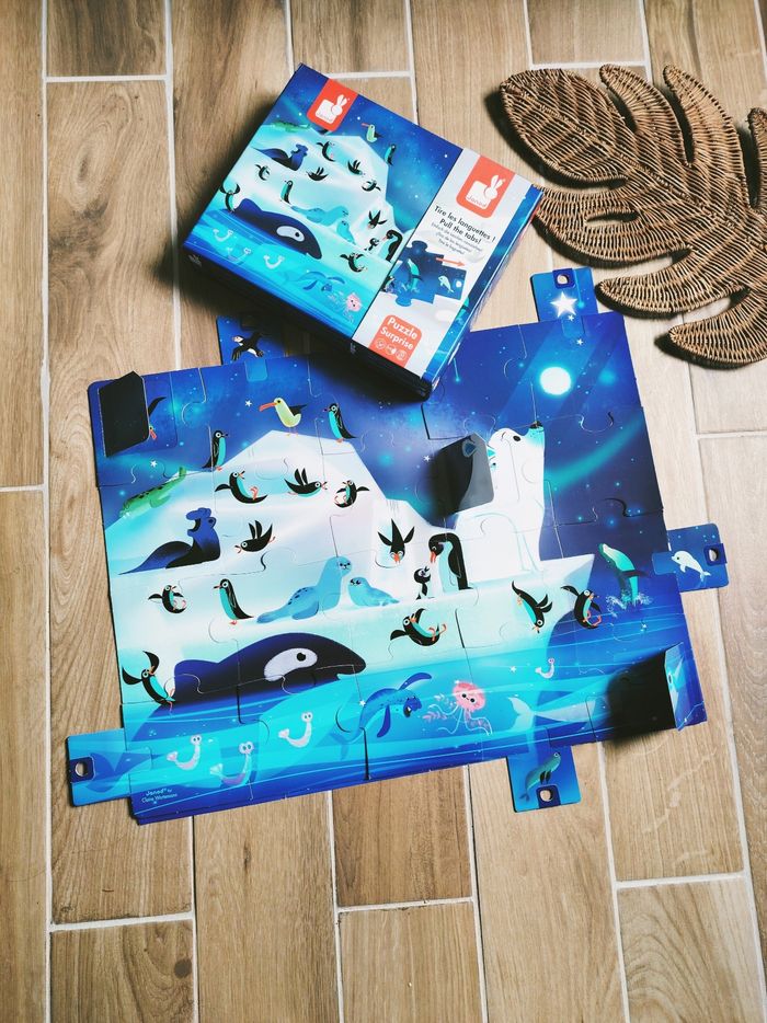 🐻‍❄️Puzzle surprise Les animaux sur la banquise marque Janod