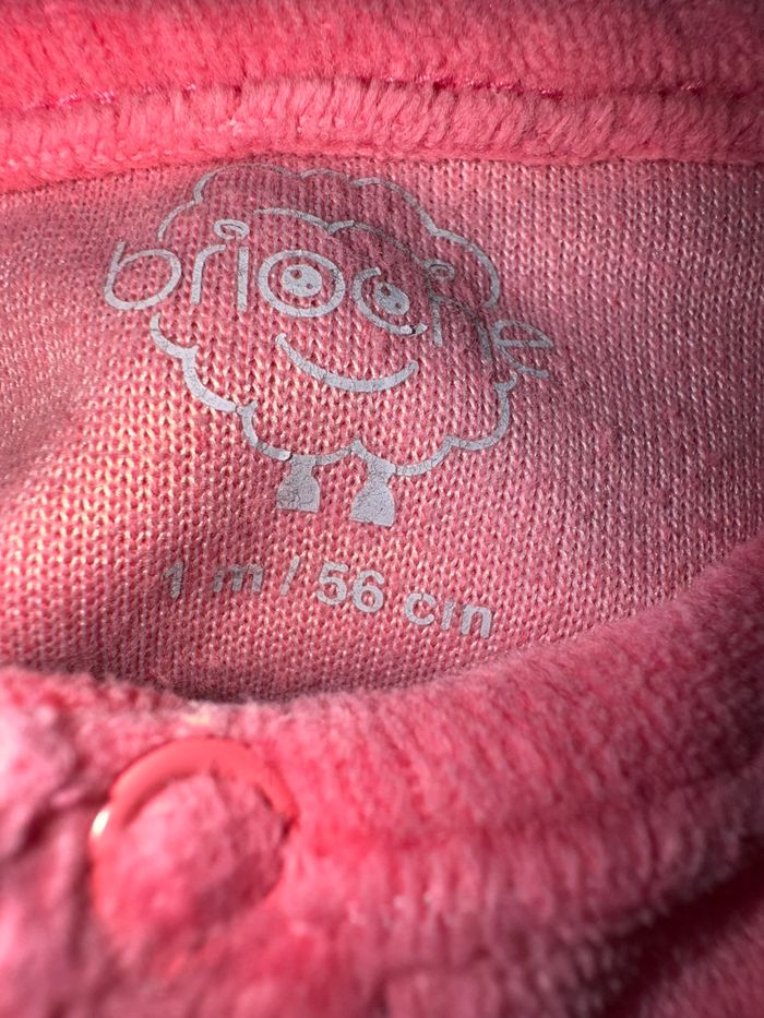 Ensemble Pyjama et boddie rose Dpam et Brioche - photo numéro 3