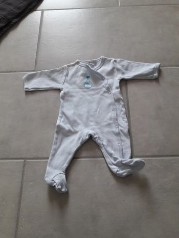 pijama coton bleu clair 1mois In extenso tres bon état