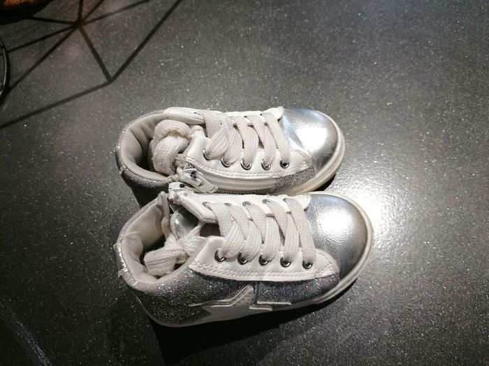 Basket paillettes argenté